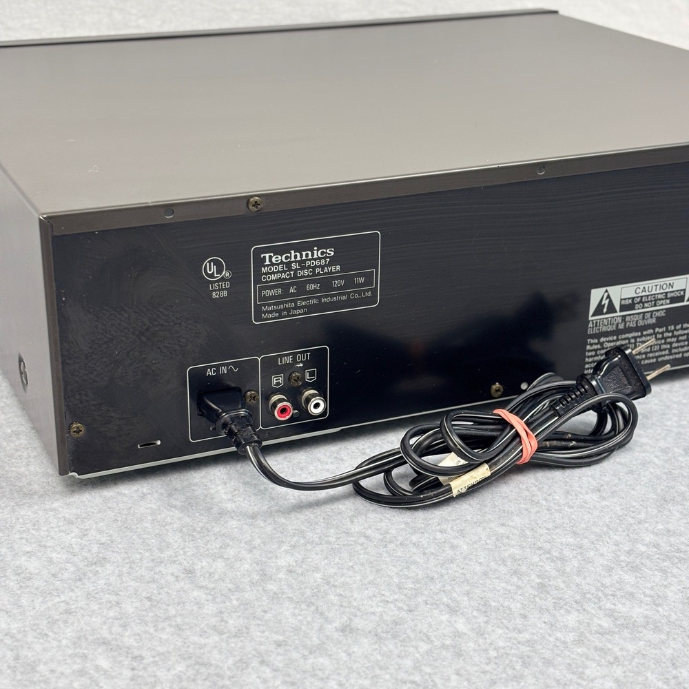 Technics SL-PD687 5-Disc Rotary Compact Disc Changer MASH Player Black No Remote - Picture 7 of 11